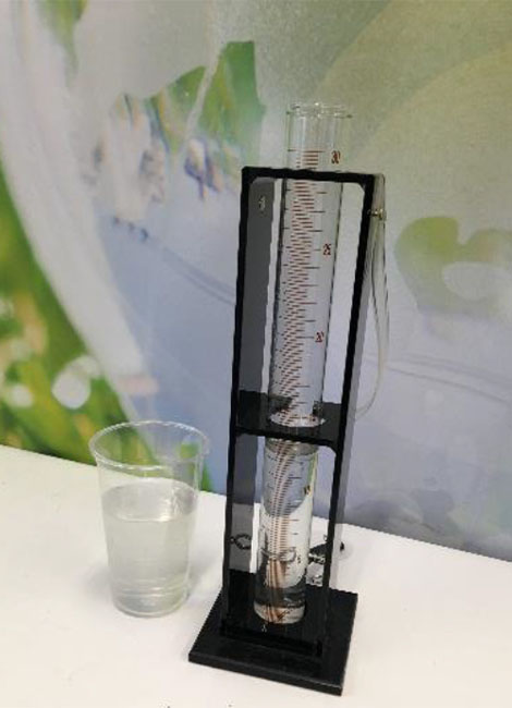 水の透視度を計測